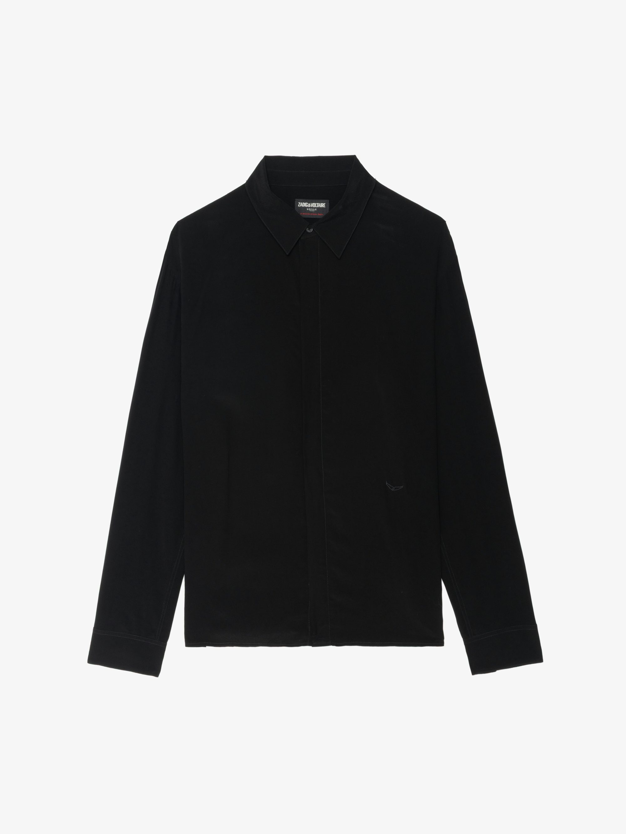 Tyric Shirt - Shirt in fluid and lightweight viscose, long sleeves and button closure.